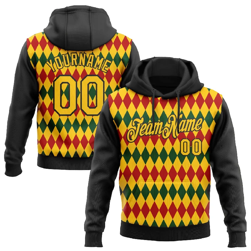 Versatile Unisex Layering Pieces One Size Black Yellow 3D Pattern Design Black History Month Sports Pullover Sweatshirt Hoodie Versatile Unisex Layering Pieces One Size Black Yellow 3D Pattern Design Black History Month Sports Pullover Sweatshirt Hoodie