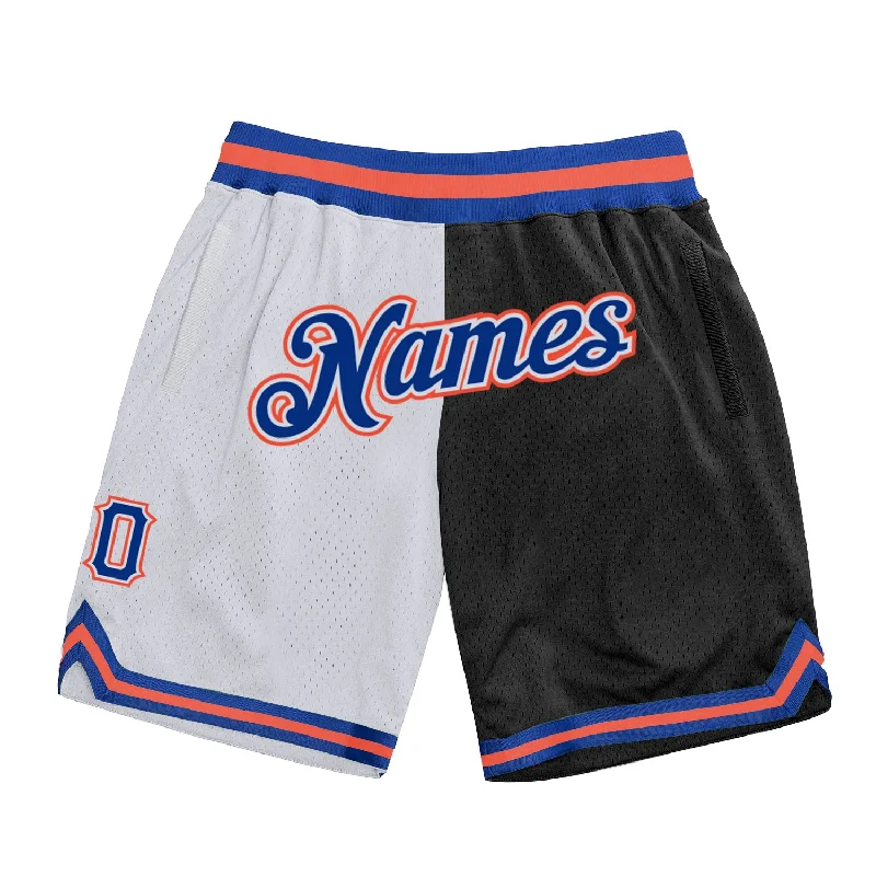 Fashion-Forward Gender-Neutral Outerwear One Size White Royal-Black Authentic Throwback Split Fashion Basketball Shorts Fashion-Forward Gender-Neutral Outerwear One Size White Royal-Black Authentic Throwback Split Fashion Basketball Shorts
