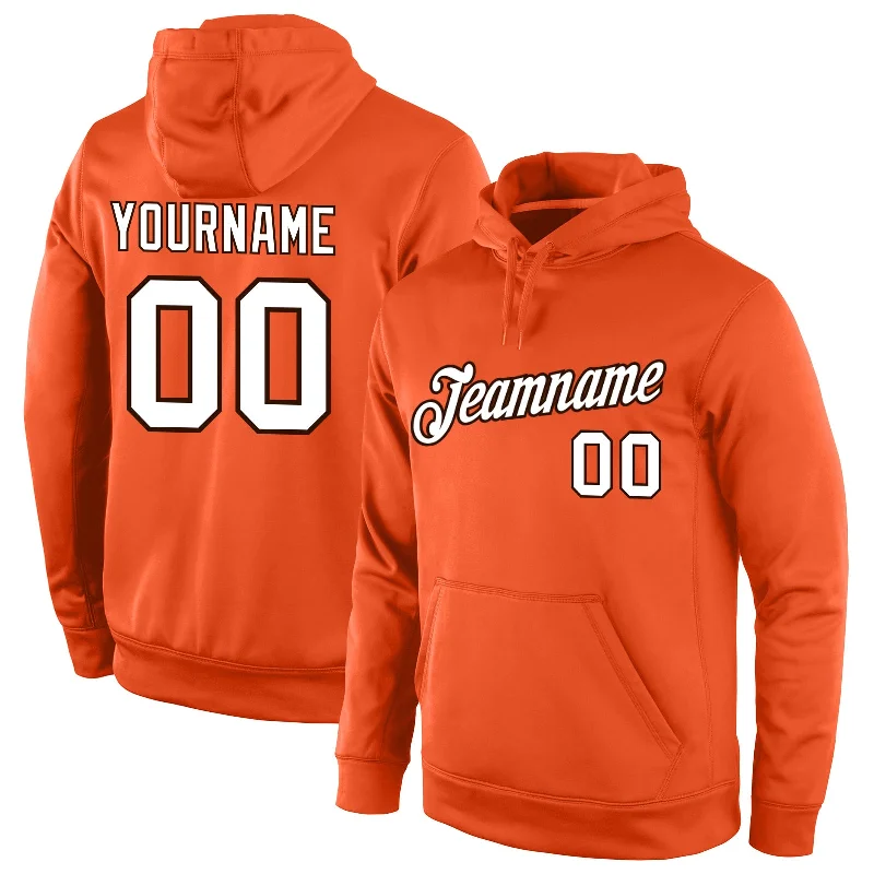 Chic And Casual Unisex Fashion Trends One Size Orange White-Brown Sports Pullover Sweatshirt Hoodie Chic And Casual Unisex Fashion Trends One Size Orange White-Brown Sports Pullover Sweatshirt Hoodie