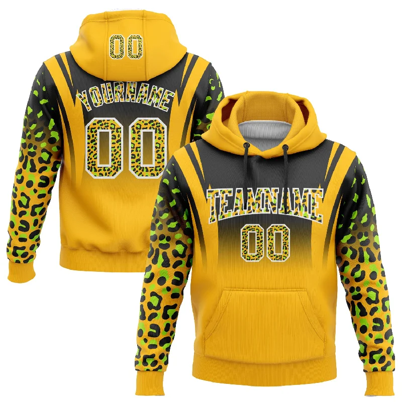 Modern Unisex Streetwear Outfits One Size Black Gold-Neon Green Fade Fashion Leopard Print Sports Pullover Sweatshirt Hoodie Modern Unisex Streetwear Outfits One Size Black Gold-Neon Green Fade Fashion Leopard Print Sports Pullover Sweatshirt Hoodie