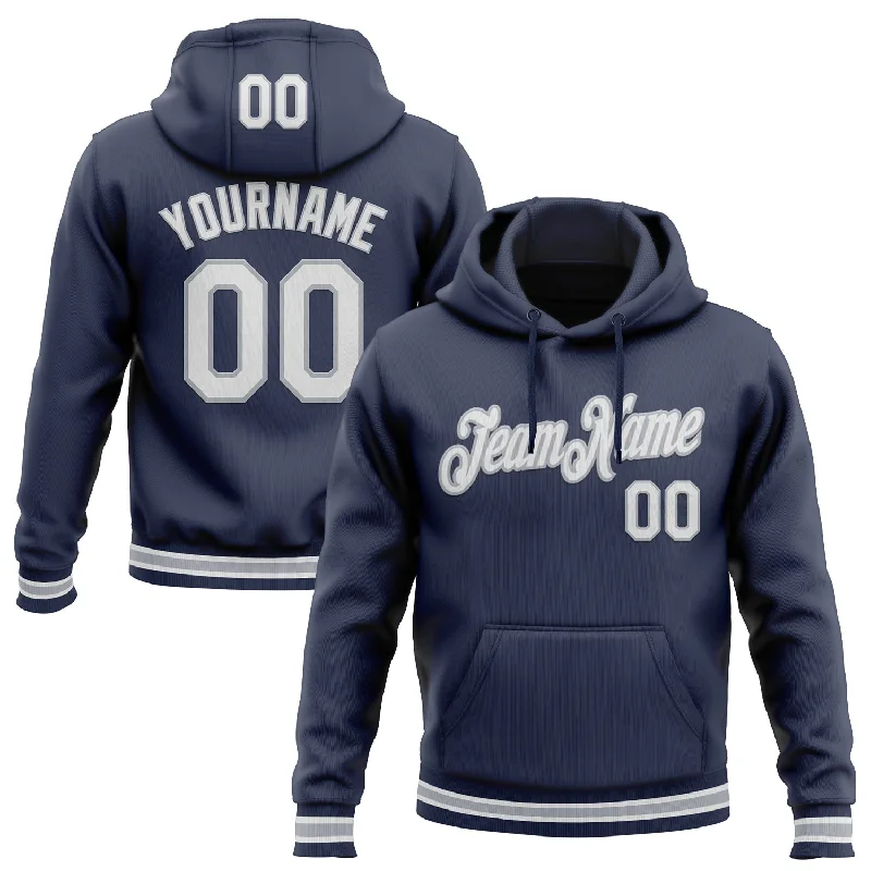 Urban-Inspired Unisex Fashion Trends One Size Navy White-Gray Sports Pullover Sweatshirt Hoodie Urban-Inspired Unisex Fashion Trends One Size Navy White-Gray Sports Pullover Sweatshirt Hoodie