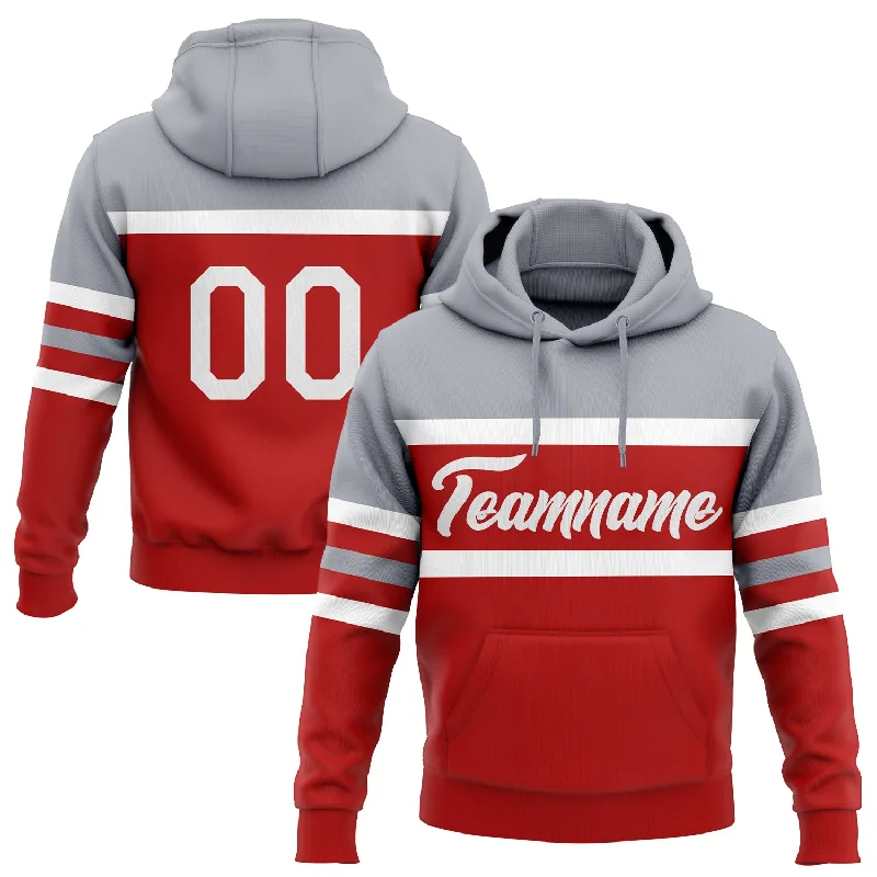 Stylish Unisex Outfit Ideas One Size Red White-Gray Line Sports Pullover Sweatshirt Hoodie Stylish Unisex Outfit Ideas One Size Red White-Gray Line Sports Pullover Sweatshirt Hoodie