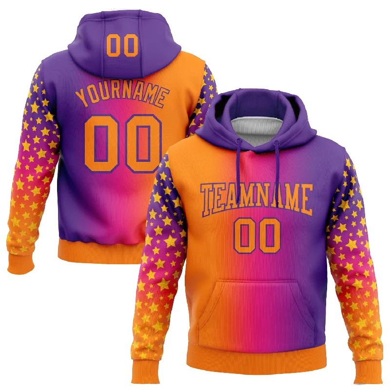 Comfortable Gender-Free Fashion Choices One Size Purple Bay Orange-Hot Pink Gradient Fashion Star Sports Pullover Sweatshirt Hoodie Comfortable Gender-Free Fashion Choices One Size Purple Bay Orange-Hot Pink Gradient Fashion Star Sports Pullover Sweatshirt Hoodie