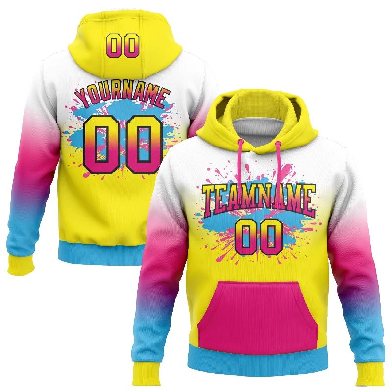 Stylish Unisex Outfit Ideas One Size White Light Yellow Hot Pink Sky Blue-Black Fade Fashion Splash Sports Pullover Sweatshirt Hoodie Stylish Unisex Outfit Ideas One Size White Light Yellow Hot Pink Sky Blue-Black Fade Fashion Splash Sports Pullover Sweatshirt Hoodie