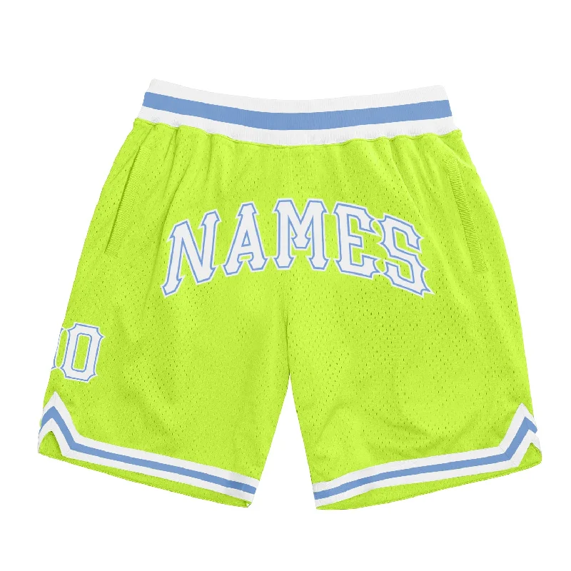 Classic Unisex Fashion Looks One Size Neon Green White-Light Blue Authentic Throwback Basketball Shorts Classic Unisex Fashion Looks One Size Neon Green White-Light Blue Authentic Throwback Basketball Shorts