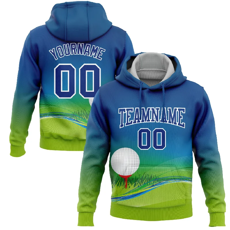 Chic And Casual Unisex Fashion Trends One Size Royal Neon Green-White 3D Golf Ball Sports Pullover Sweatshirt Hoodie Chic And Casual Unisex Fashion Trends One Size Royal Neon Green-White 3D Golf Ball Sports Pullover Sweatshirt Hoodie