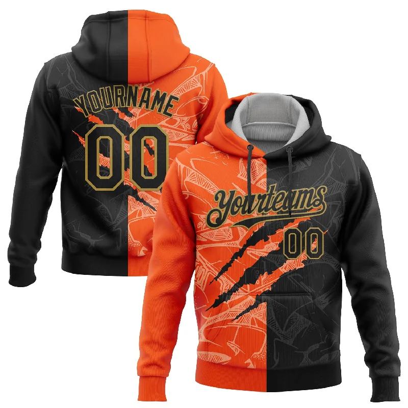 Trendy Unisex Streetwear Fashion One Size Graffiti Pattern Black Orange-Old Gold 3D Scratch Sports Pullover Sweatshirt Hoodie Trendy Unisex Streetwear Fashion One Size Graffiti Pattern Black Orange-Old Gold 3D Scratch Sports Pullover Sweatshirt Hoodie