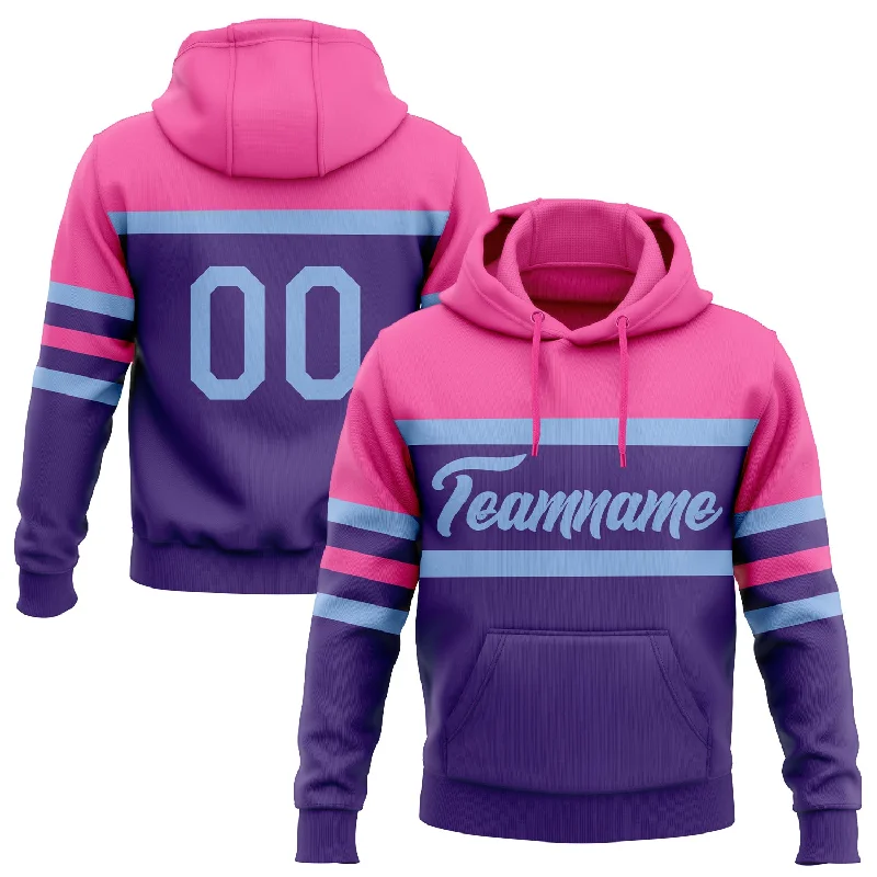 Sustainable Gender-Neutral Apparel One Size Purple Light Blue-Pink Line Sports Pullover Sweatshirt Hoodie Sustainable Gender-Neutral Apparel One Size Purple Light Blue-Pink Line Sports Pullover Sweatshirt Hoodie