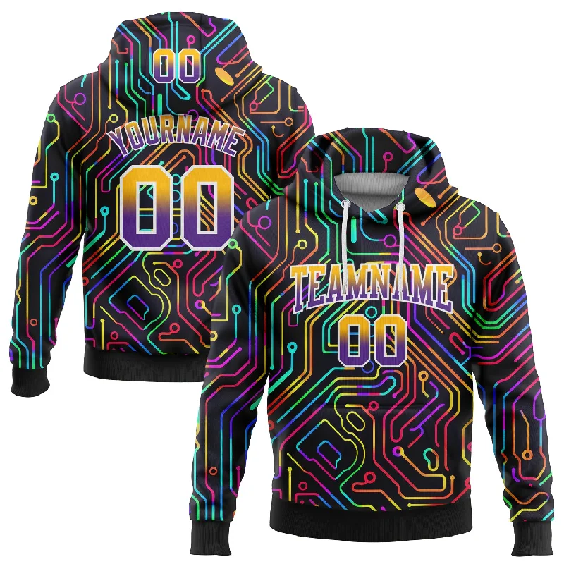 High-Quality Unisex Basics For All Occasions One Size Black Gold-Purple Fade 3D Pattern Design Colorful Line Shapes Sports Pullover Sweatshirt Hoodie High-Quality Unisex Basics For All Occasions One Size Black Gold-Purple Fade 3D Pattern Design Colorful Line Shapes Sports Pullover Sweatshirt Hoodie
