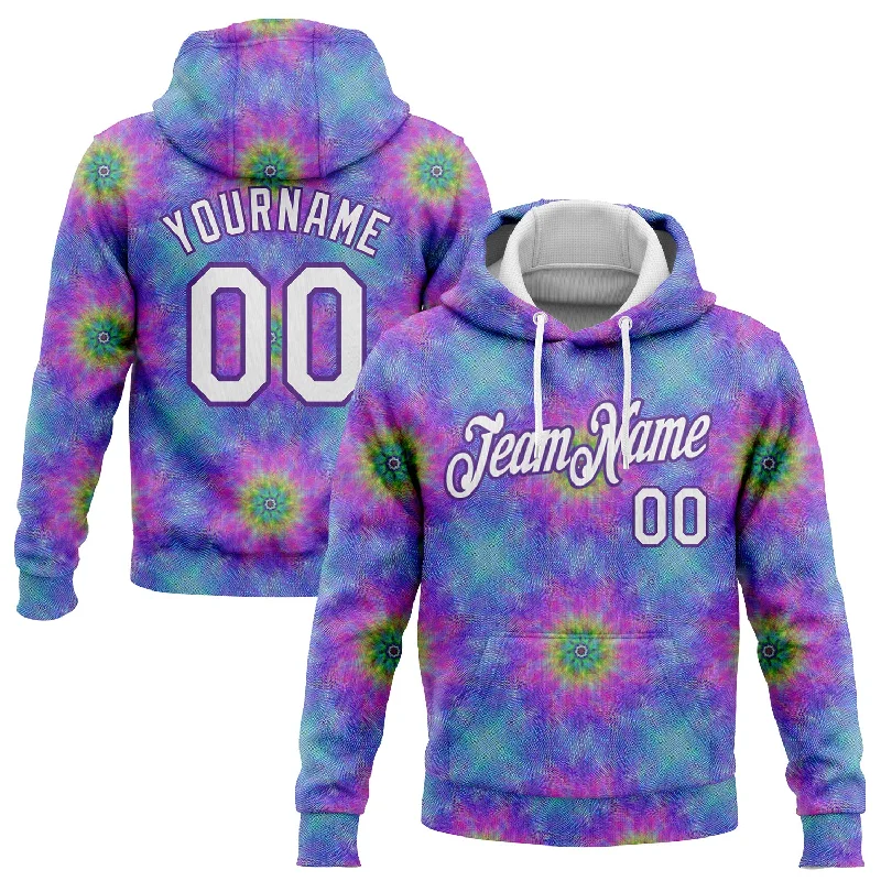 Oversized And Relaxed Unisex Fashion One Size Tie Dye White-Purple 3D Abstract Fractal Style Sports Pullover Sweatshirt Hoodie Oversized And Relaxed Unisex Fashion One Size Tie Dye White-Purple 3D Abstract Fractal Style Sports Pullover Sweatshirt Hoodie