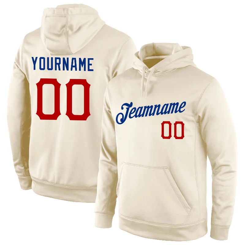 Gender-Neutral Trendy Clothing Styles One Size Cream Red-Royal Sports Pullover Sweatshirt Hoodie Gender-Neutral Trendy Clothing Styles One Size Cream Red-Royal Sports Pullover Sweatshirt Hoodie