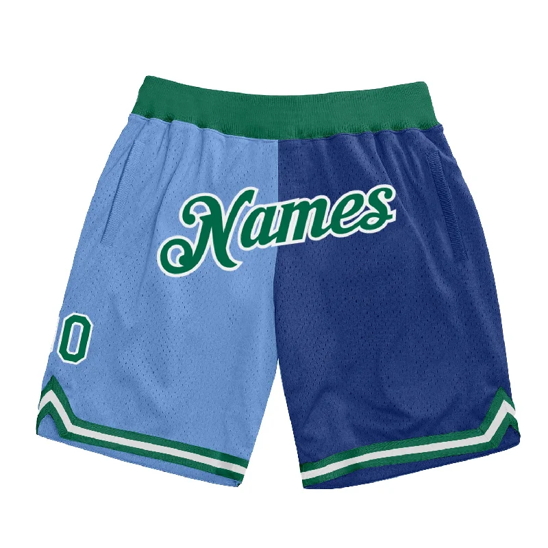 Minimalist Unisex Wardrobe Must-Haves One Size Light Blue Kelly Green-Royal Authentic Throwback Split Fashion Basketball Shorts