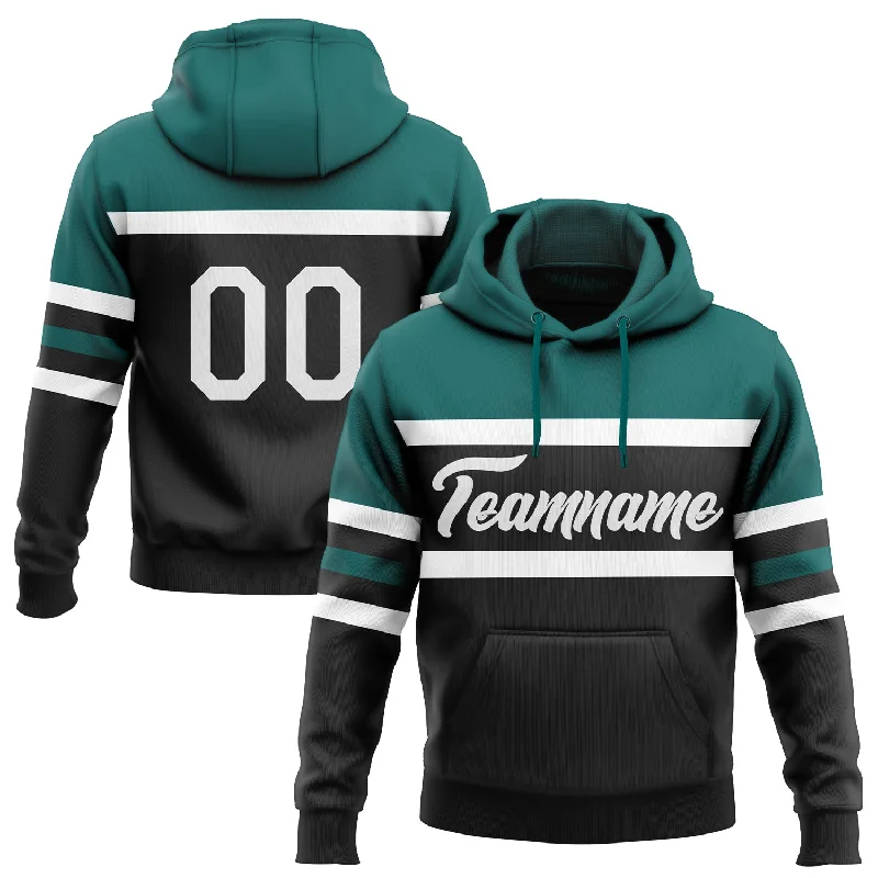 Sustainable And Ethical Unisex Clothing One Size Black White-Teal Line Sports Pullover Sweatshirt Hoodie Sustainable And Ethical Unisex Clothing One Size Black White-Teal Line Sports Pullover Sweatshirt Hoodie