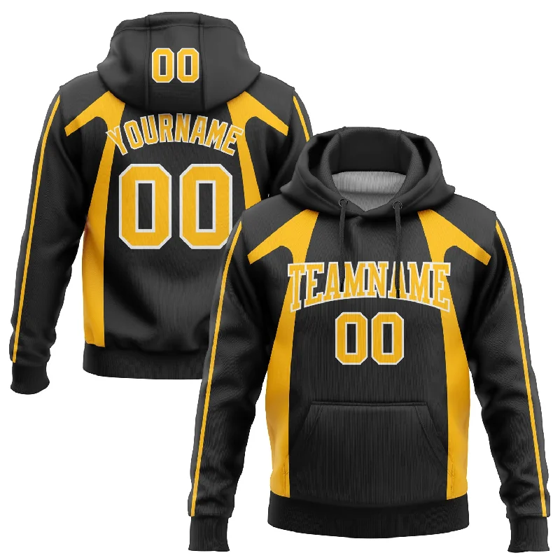 Chic And Contemporary Unisex Clothing Choices One Size Black Gold-White 3D Pattern Design Segmentation Patchwork Stripe Sports Pullover Sweatshirt Hoodie Chic And Contemporary Unisex Clothing Choices One Size Black Gold-White 3D Pattern Design Segmentation Patchwork Stripe Sports Pullover Sweatshirt Hoodie