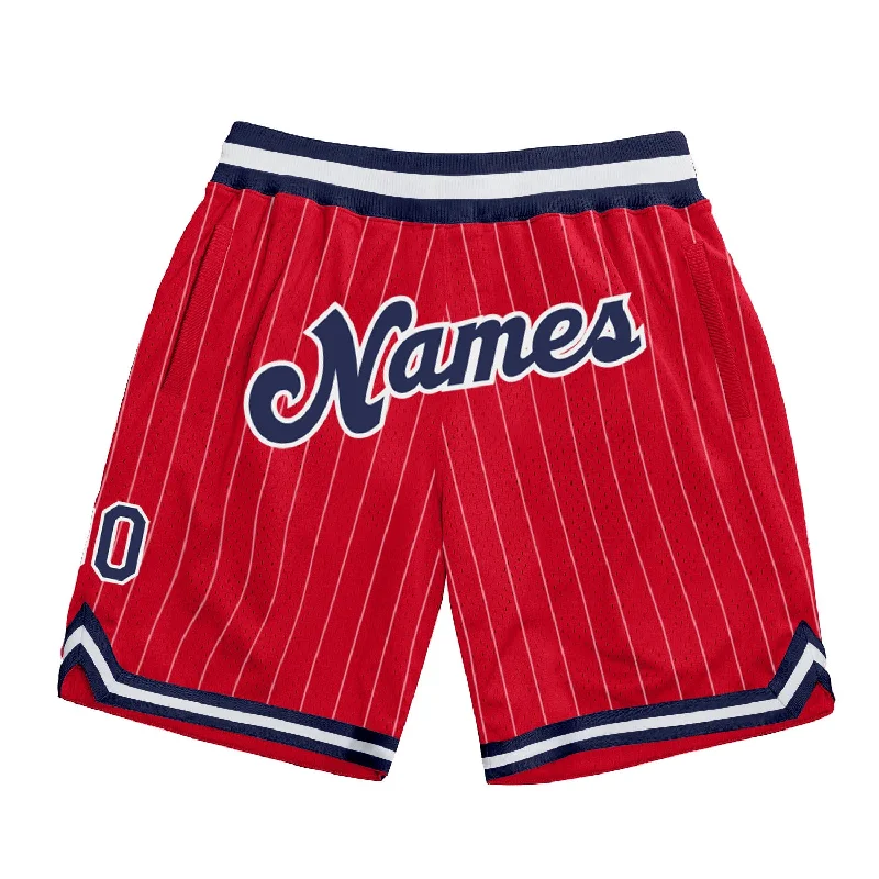 All-Season Unisex Clothing Collection One Size Red White Pinstripe Navy-White Authentic Basketball Shorts All-Season Unisex Clothing Collection One Size Red White Pinstripe Navy-White Authentic Basketball Shorts