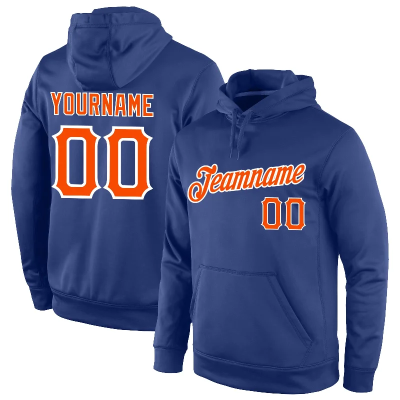 Casual And Trendy Unisex Fashion Staples One Size Royal Orange-White Sports Pullover Sweatshirt Hoodie Casual And Trendy Unisex Fashion Staples One Size Royal Orange-White Sports Pullover Sweatshirt Hoodie