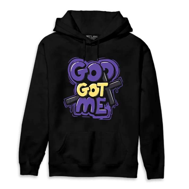 Seasonal Clearance NastyJamz Field Purple 12s Hoodie Match God Got Me