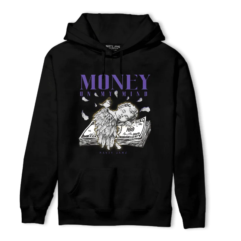 Relaxed-Fit Unisex Clothing Options NastyJamz Field Purple 12s Hoodie Match Money On My Mind Angel Relaxed-Fit Unisex Clothing Options NastyJamz Field Purple 12s Hoodie Match Money On My Mind Angel