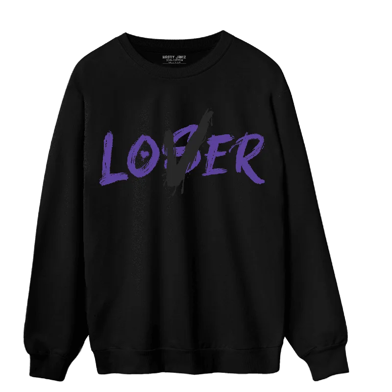 Minimalist Unisex Fashion Must-Haves NastyJamz Field Purple 12s Sweatshirt Match Loser Lover Minimalist Unisex Fashion Must-Haves NastyJamz Field Purple 12s Sweatshirt Match Loser Lover