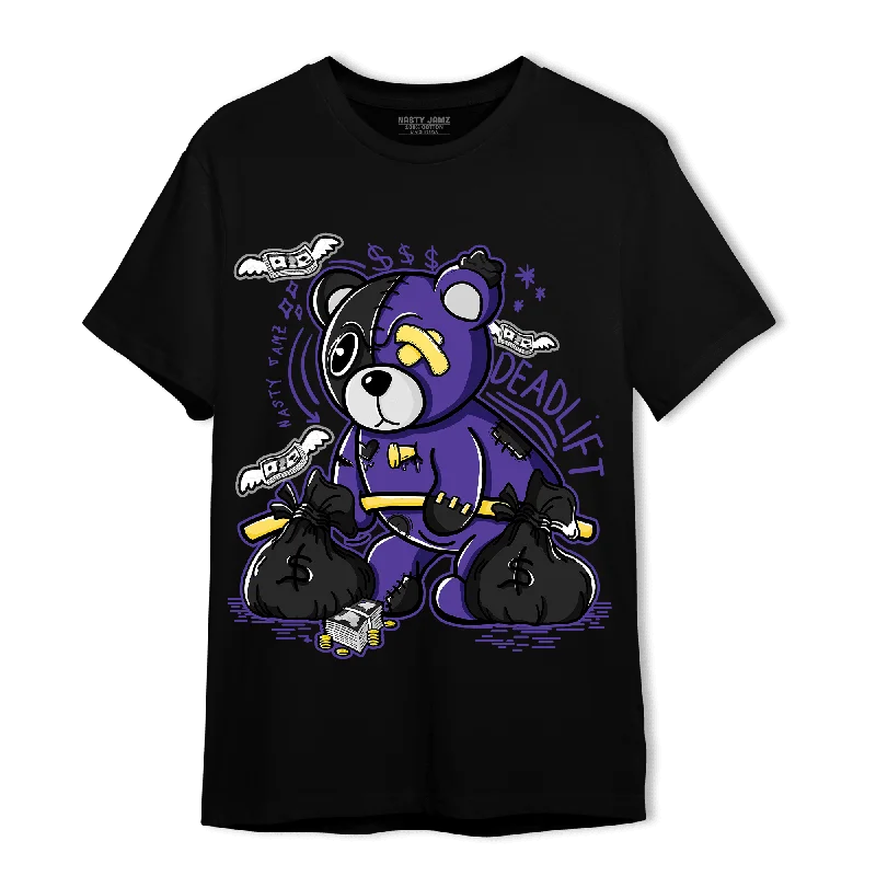 Minimalist Unisex Wardrobe Must-Haves NastyJamz Field Purple 12s T-Shirt Match Deadlift BER