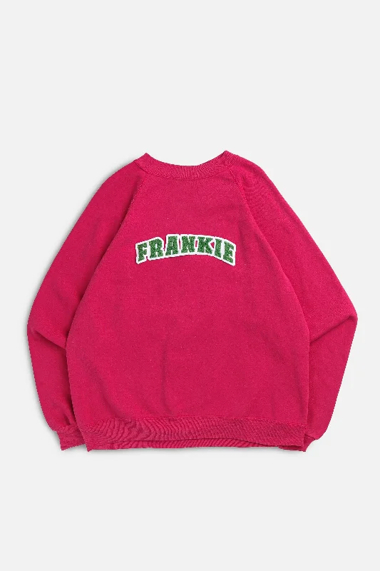 Unisex Casual Wear For All Seasons Frankie Upcycled Varsity Sweatshirt - L