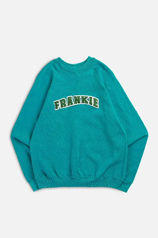 Modern Unisex Clothing For Any Occasion Frankie Upcycled Varsity Sweatshirt - M