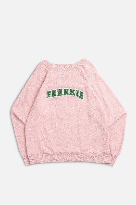 Gender-Neutral Fashion For Everyday Style Frankie Upcycled Varsity Sweatshirt - S