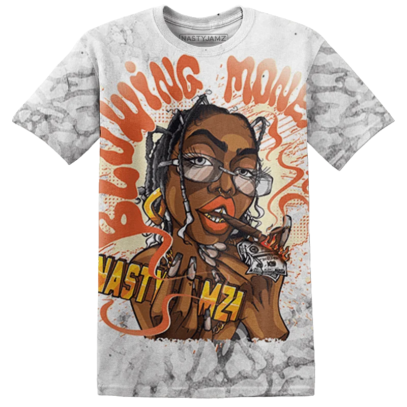Sophisticated Street Style Offers NastyJamz Georgia Peach 3s T-Shirt Match Blowing Money Fast Girl All-Over Print