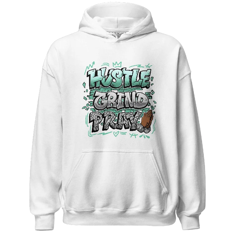 Casual Chic NastyJamz Green Glow 3s Hoodie Match Hustle Grind Pray