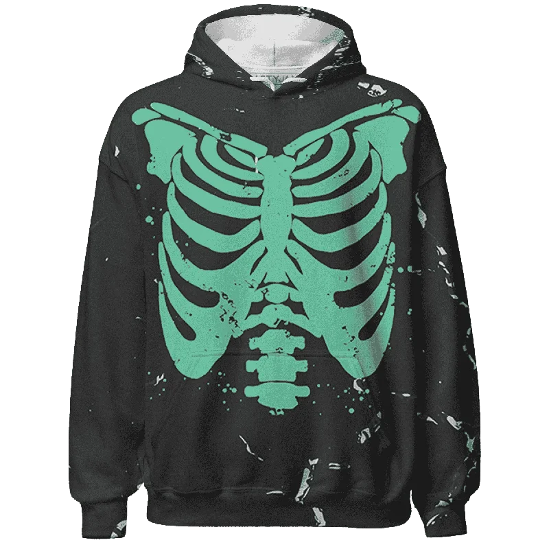 NastyJamz Green Glow 3s Hoodie Match Skeleton Y2k All-Over Print