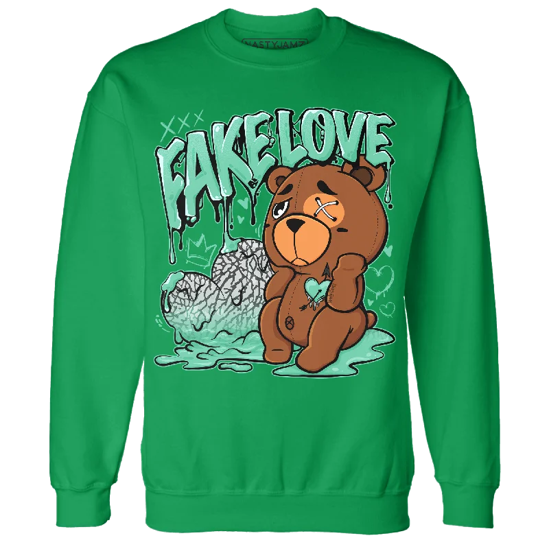 Affordable Luxury Fashion NastyJamz Green Glow 3s Sweatshirt Match Fake Love BER