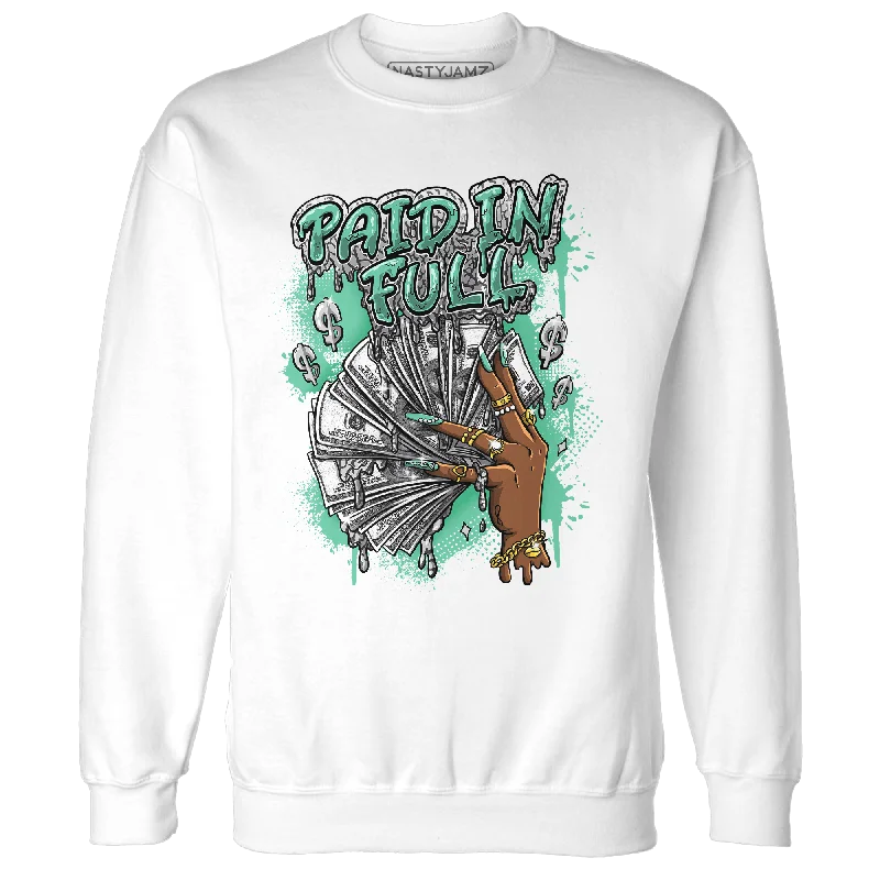 Fashion-Forward Gender-Neutral Outfit Ideas NastyJamz Green Glow 3s Sweatshirt Match Paid In Full Fashion-Forward Gender-Neutral Outfit Ideas NastyJamz Green Glow 3s Sweatshirt Match Paid In Full