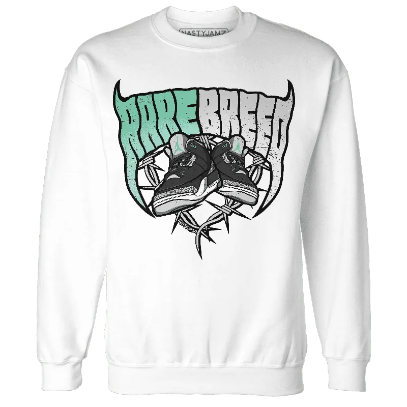 NastyJamz Green Glow 3s Sweatshirt Match Rare Breed Sneaker