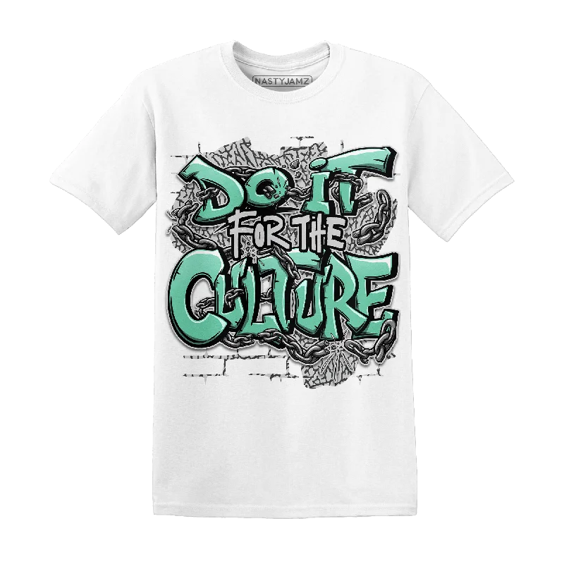 Trendy Unisex NastyJamz Green Glow 3s T-Shirt Match Do It For Culture