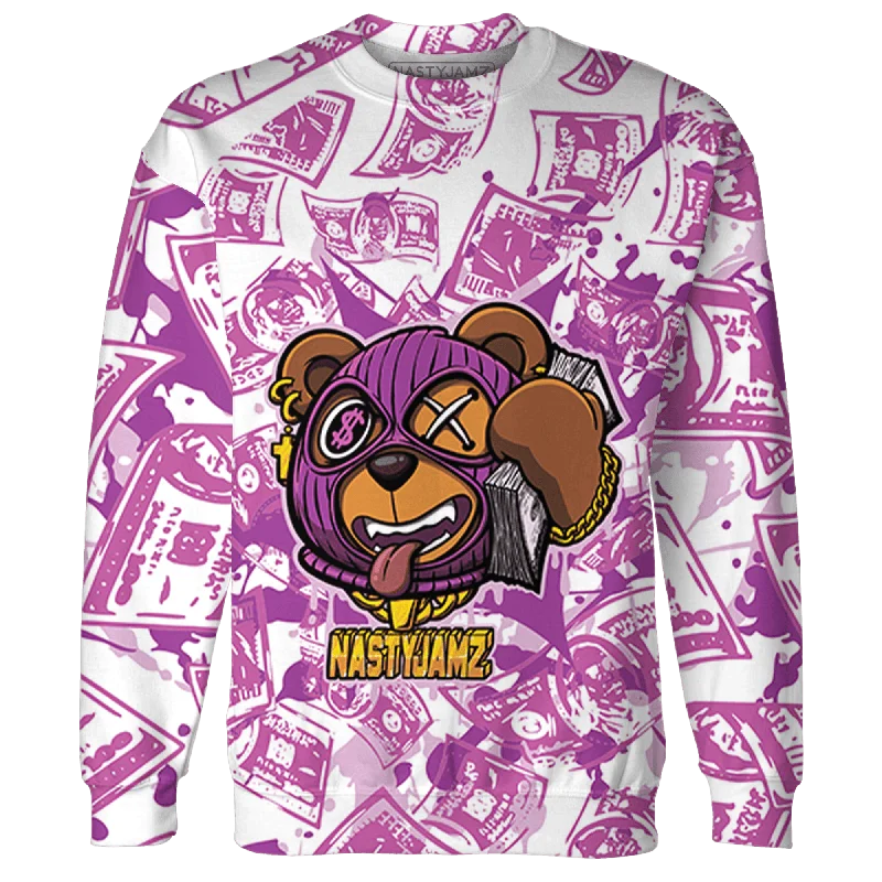 Clearance Event NastyJamz GS Hyper Violet 4s Sweatshirt Match Money Motive BER All-Over Print