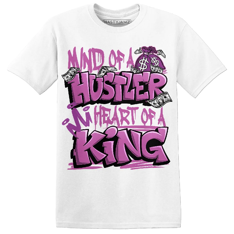 Relaxed Style NastyJamz GS Hyper Violet 4s T-Shirt Match Hustler Heart King