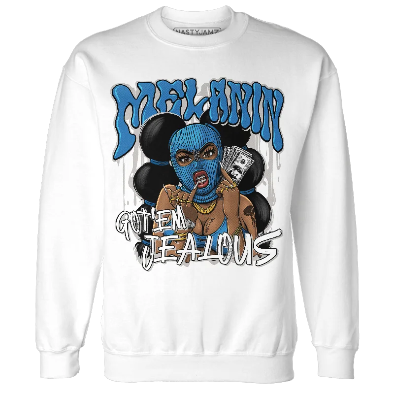 Classic And Timeless Unisex Style NastyJamz Industrial Blue 4s Sweatshirt Match Melanin Got Em Jealous Classic And Timeless Unisex Style NastyJamz Industrial Blue 4s Sweatshirt Match Melanin Got Em Jealous