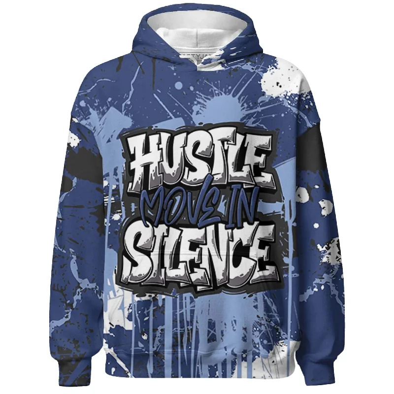 NastyJamz Midnight Navy 5s Hoodie Match Hustle Move In Silence All-Over Print