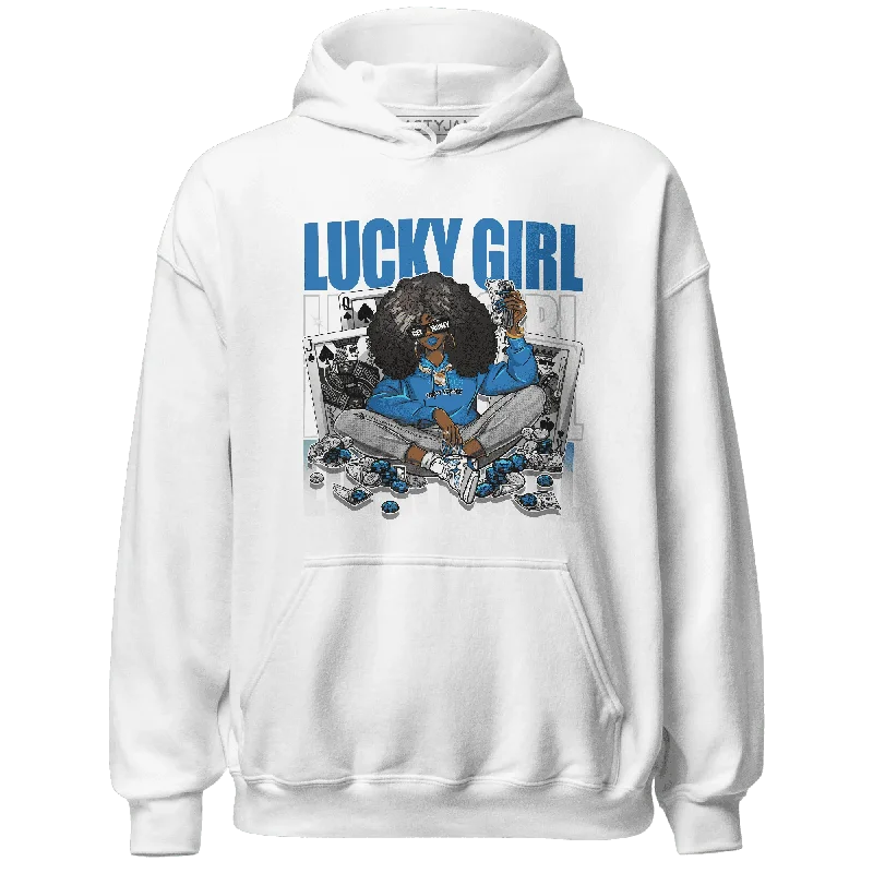 NastyJamz Industrial Blue 4s Hoodie Match Lucky Girl