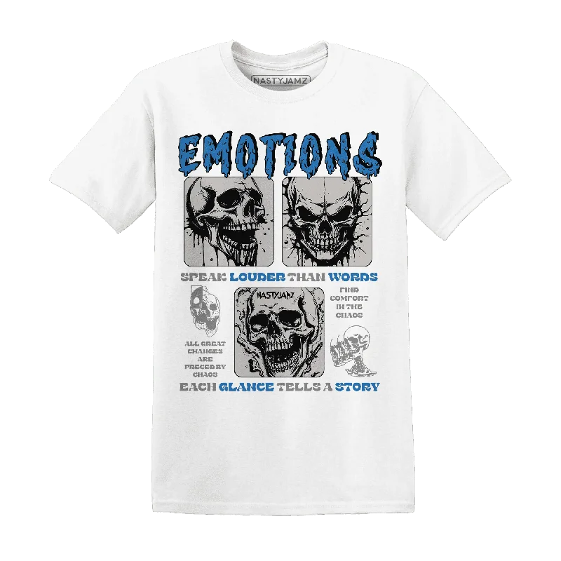 NastyJamz Industrial Blue 4s T-Shirt Match Emotions Skull