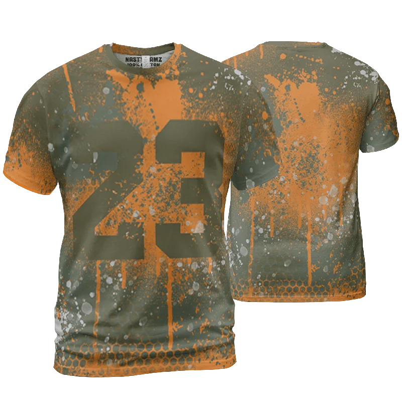 Chic And Contemporary Unisex Clothing Choices NastyJamz Olive 5s T Shirt Match 23 Painted Graffiti All-Over Print Chic And Contemporary Unisex Clothing Choices NastyJamz Olive 5s T Shirt Match 23 Painted Graffiti All-Over Print