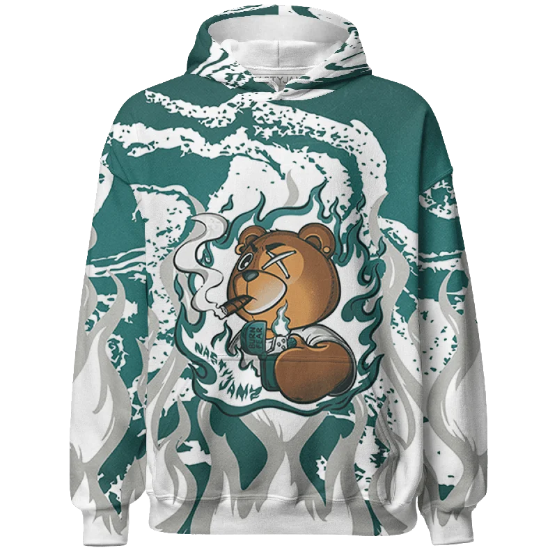 Versatile Clothing For All Genders NastyJamz Oxidized Green 4s Hoodie Match BER Burn Fear All-Over Print