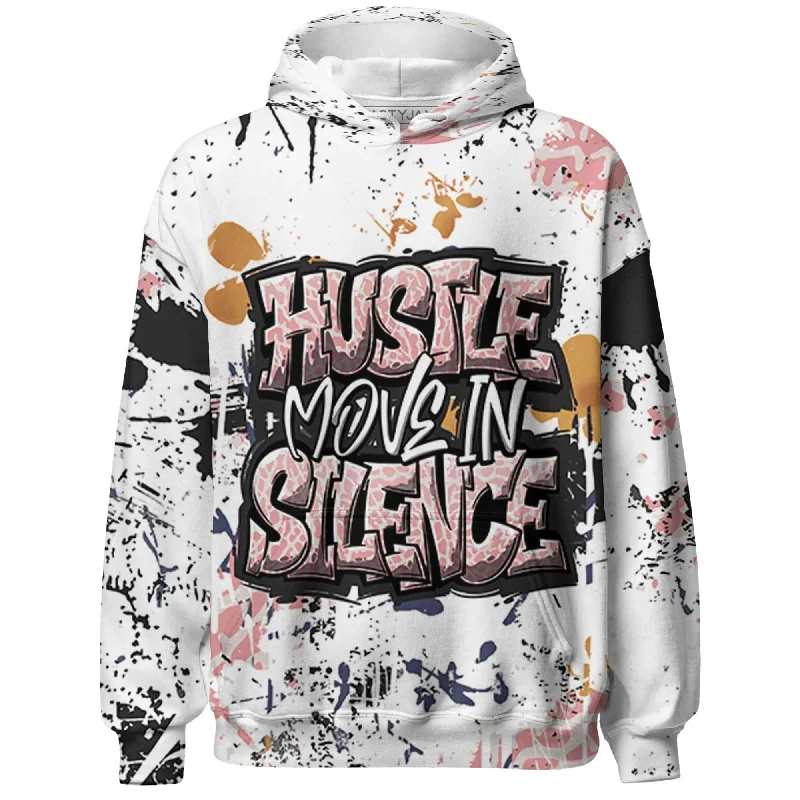 NastyJamz Red Stardust 3s Hoodie Match Hustle Move In Silence All-Over Print