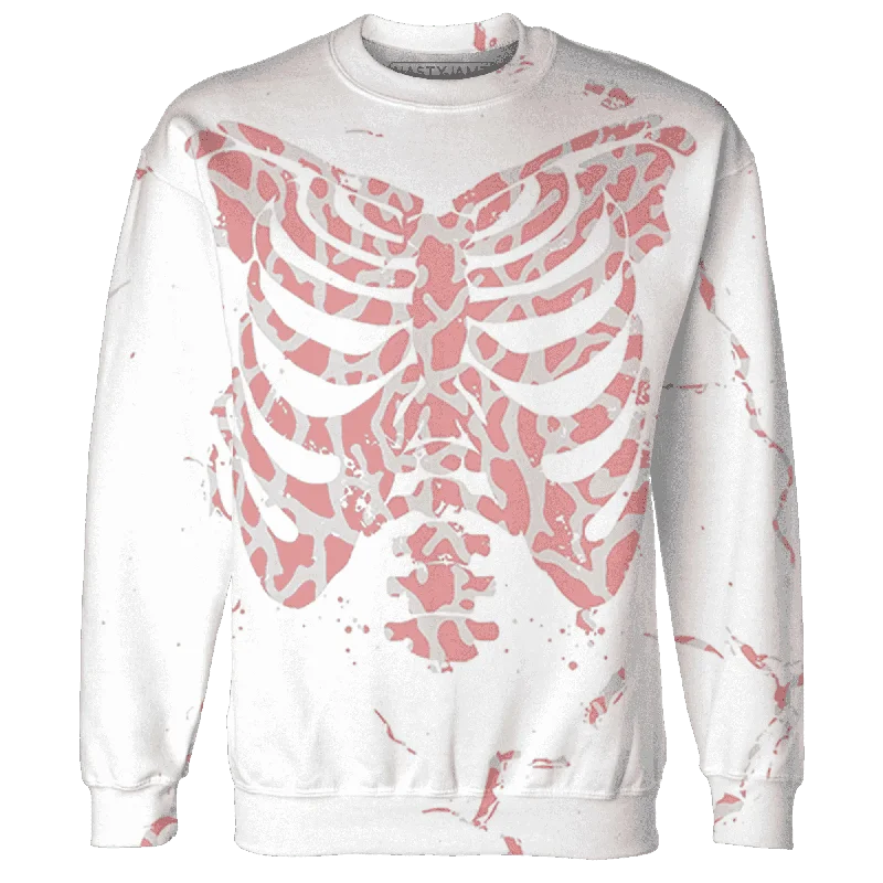 Breathable And Lightweight Unisex Wear NastyJamz Red Stardust 3s Sweatshirt Match Skeleton Y2k All-Over Print
