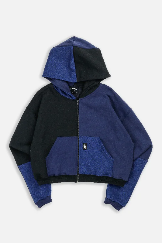 Comfortable And Stylish Unisex Outfits Rework Nike Crop Zip Hoodie - M