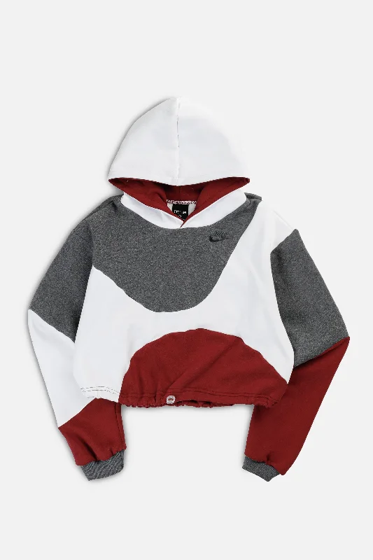 Versatile Clothing For All Genders Rework Nike Wave Crop Sweatshirt - L