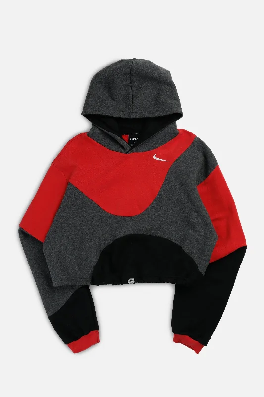 High-Quality Unisex Fashion Basics Rework Nike Wave Crop Sweatshirt - L