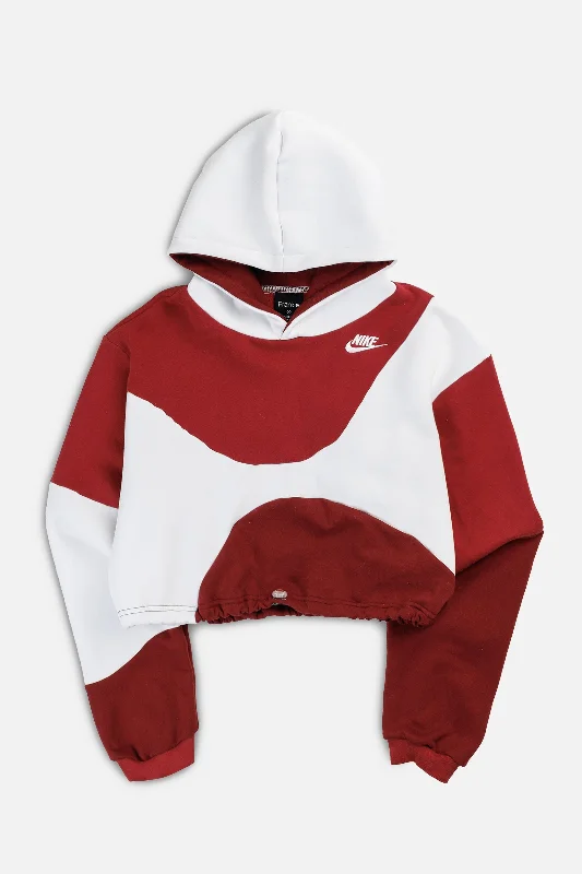 Urban Unisex Fashion Outfits Rework Nike Wave Crop Sweatshirt - M