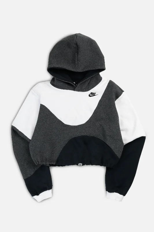 Gender-Neutral Clothing Styles Rework Nike Wave Crop Sweatshirt - S