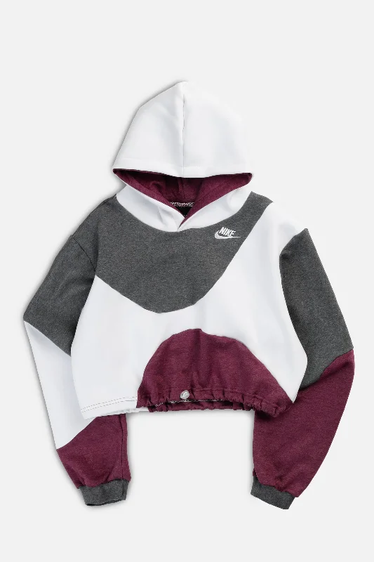 Unisex Casual Wear For All Seasons Rework Nike Wave Crop Sweatshirt - S